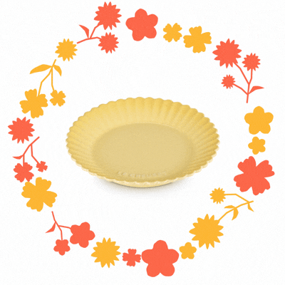 Le Creuset Gerbera Plate Camomille 19cm